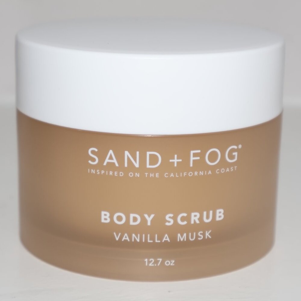 Sand + Fog Vanilla Musk Body Scrub 360g Exfoliating Sugar Body Scrub Skin Smooth